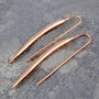 Sterling Silver Long Pointed Drop Earrings, thumbnail 6 of 6