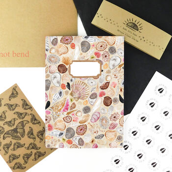 Conchae Sea Shell Print A5 Notebook, 5 of 10