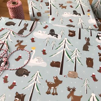 Forest Animals Christmas Wrapping Paper, 10 of 12