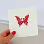 Handmade Butterfly Birthday Card, thumbnail 3 of 10