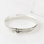 Ethereal Galaxy Labraodrite And Pearl Spinning Bangle, thumbnail 6 of 10