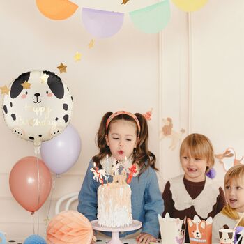 Beige Dog Happy Birthday Foil Balloon, 2 of 2