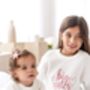 Embroidered Big/Little Sibling Knitted Jumpers, Brother And Sister Available, thumbnail 3 of 12