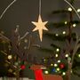 Majestic Stag With Baubles Hanging Decoration, thumbnail 2 of 2