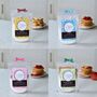 Pancake Lover's Gift Hamper With Four Gourmet Pancake Mixes And A Metal Whisk, thumbnail 5 of 9