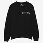 Season's Eatings Graphic Christmas Jumper In Black, thumbnail 2 of 2