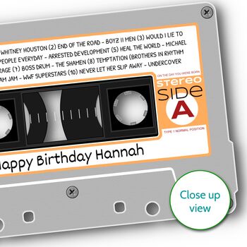 Personalised Birthday Print: Day You Were Born In Music, 8 of 9