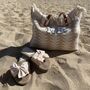Personalised Fringe Tassel Shoulder Tote Beach Bag, thumbnail 2 of 5