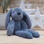 Sonny The Long Leg Dark Grey Bunny Soft Toy, thumbnail 1 of 3
