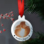 Personalised Silver Metal Photo Christmas Bauble Set, thumbnail 2 of 4