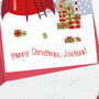 Reindeer Rocket Personalised Children's Christmas Card, thumbnail 5 of 5