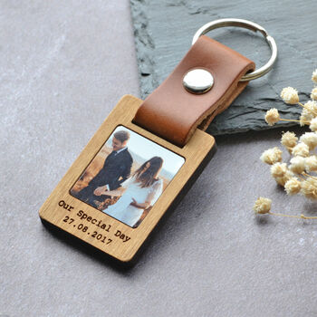 Personalised Couples Photo Keychain Gift, 6 of 11