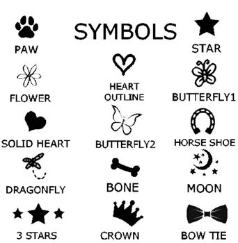 Tiny 20mm Cat ID Tags, Heart Or Round, 7 of 7