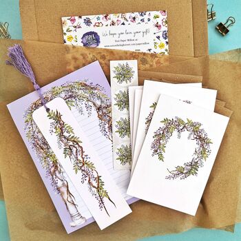 Lilac Wisteria Stationery Gift Set, 3 of 6
