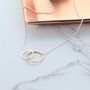 Rose Gold Plated And Silver Infinity Ring Necklace, thumbnail 1 of 2