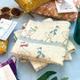 'Snowy Geese' Linen Christmas Napkins, thumbnail 2 of 3