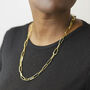 Ovale Necklace 12ct Gold Plated, thumbnail 1 of 5