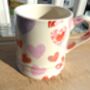 Tankard Mug In Patchwork Heart Design, thumbnail 3 of 8