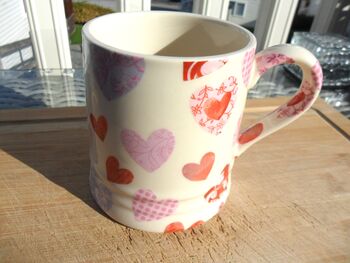 Tankard Mug In Patchwork Heart Design, 3 of 8