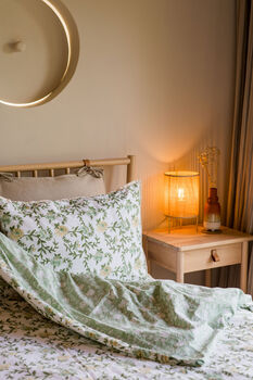 Indian Cotton Sage Bloom Reversible Bedding Set, 2 of 3