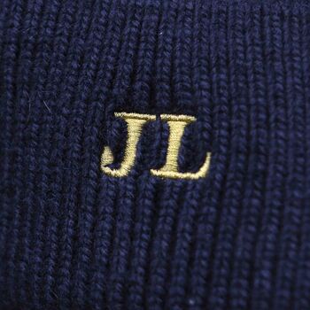 Men's Personalised Cashmere Long Wool Scarf Gift, 7 of 9