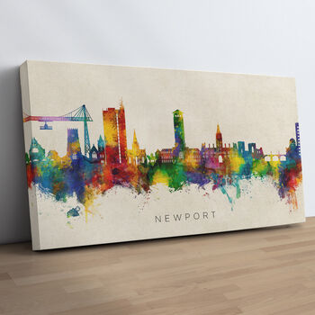 Newport Skyline Cityscape Art Print, 10 of 12