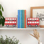 Personalised Kids London Bus Bookends, thumbnail 1 of 9