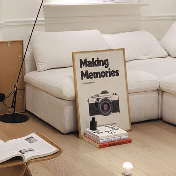 Retro Making Memories Film Camera Wall Print, 7 of 8