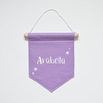 Purple Personalised Name Banner, 2 of 5