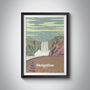 Skogafoss Iceland Travel Poster Art Print, thumbnail 1 of 8