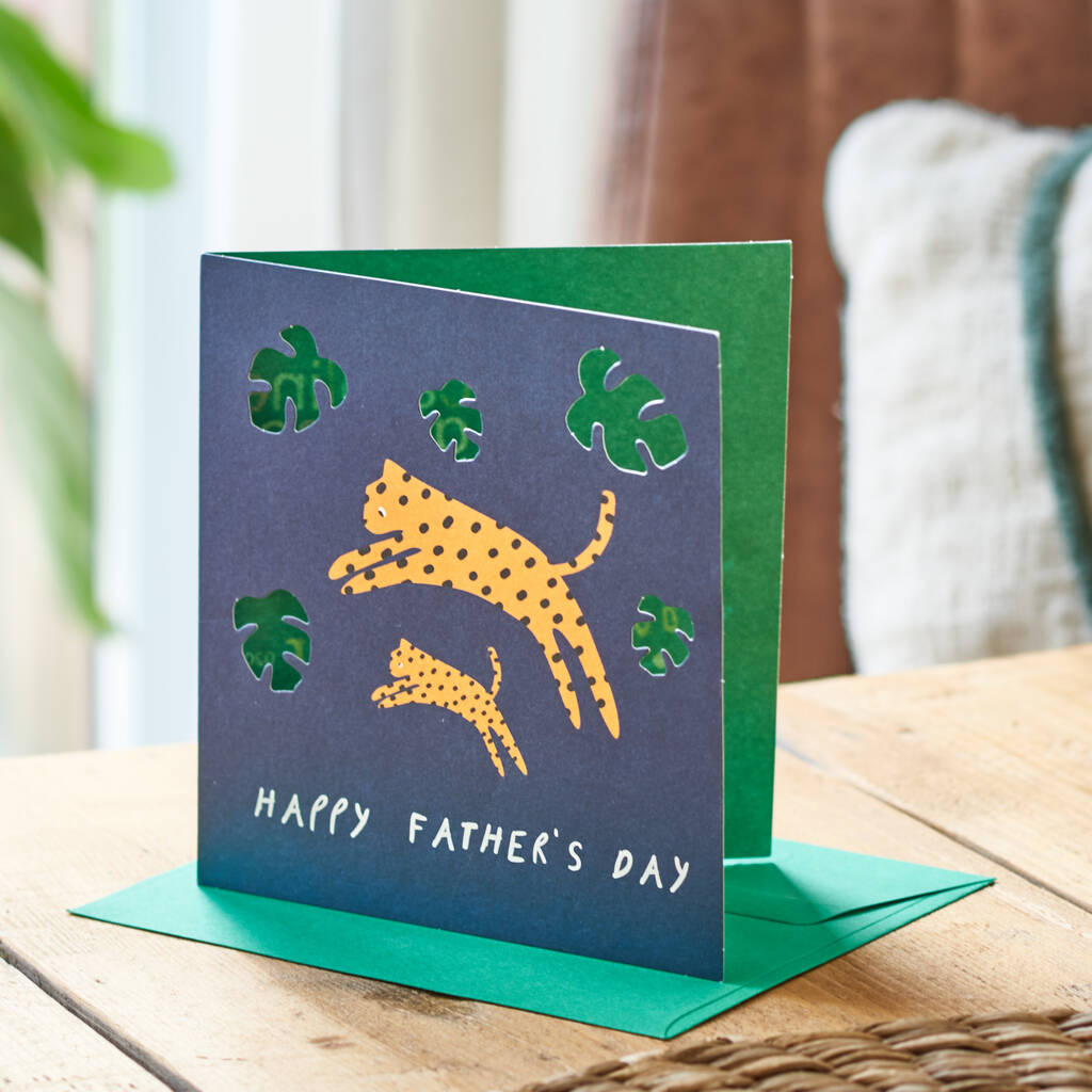 Leopard Design Father's Day Card, 1 of 2