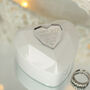 Illuminated White Geometric Heart Jewellery Box, thumbnail 5 of 5