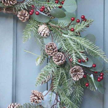 Large Mountain Spruce Spring Wreath, 4 of 8