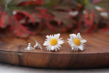 Hand Painted Daisy Stud Earrings, 4 of 6