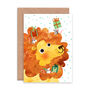 Lion And Mice Birthday Card, thumbnail 2 of 2