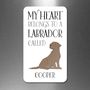 Personalised My Heart Belongs To A Labrador Magnet, thumbnail 1 of 2