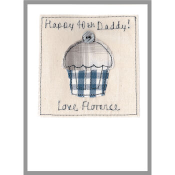 Personalised 30th Birthday Cupcake Card For Him, 6 of 8