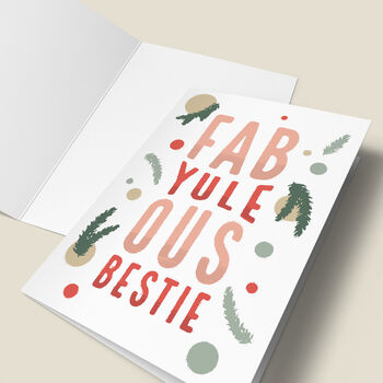 'Fab Yule Ous Bestie' Christmas Card, 5 of 5