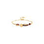 Three Elements Bracelet In Brown, Purple And Gold Plated, thumbnail 3 of 3