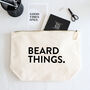 Beard Things Zipped Toiletry Bag For Men, thumbnail 3 of 5