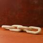 Handmade Travertine Chain Sculpture, thumbnail 1 of 2