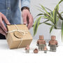 Four Robot Copper Concrete Family Set, thumbnail 1 of 5