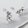 Sterling Silver Polished Origami Horse Studs, thumbnail 5 of 7