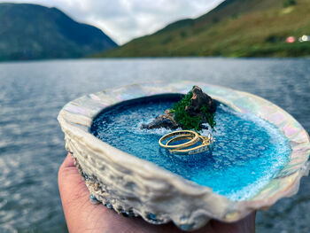 Personalised Wedding Ring Holder, Shell Ring Dish, 5 of 9