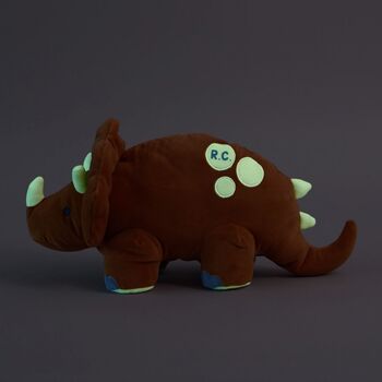 Personalised Glow In The Dark Dinosaur Soft Toy, 2 of 5