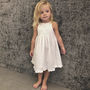 Flower Girl's Personalised Cotton Dress, thumbnail 1 of 6