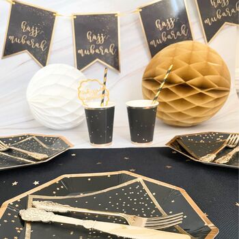 Hajj Black And Gold Party In A Box Decorations, 10 of 12