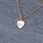 Personalised Rose Gold Plated Heart Necklace, thumbnail 4 of 10