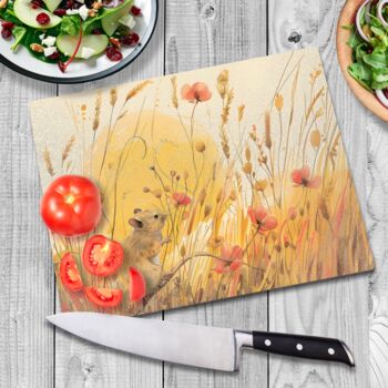 Meadow Mouse Textured Glass Chopping Boards, 4 of 8