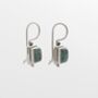 Sterling Silver Natural Apatite Drop Earrings, thumbnail 2 of 2